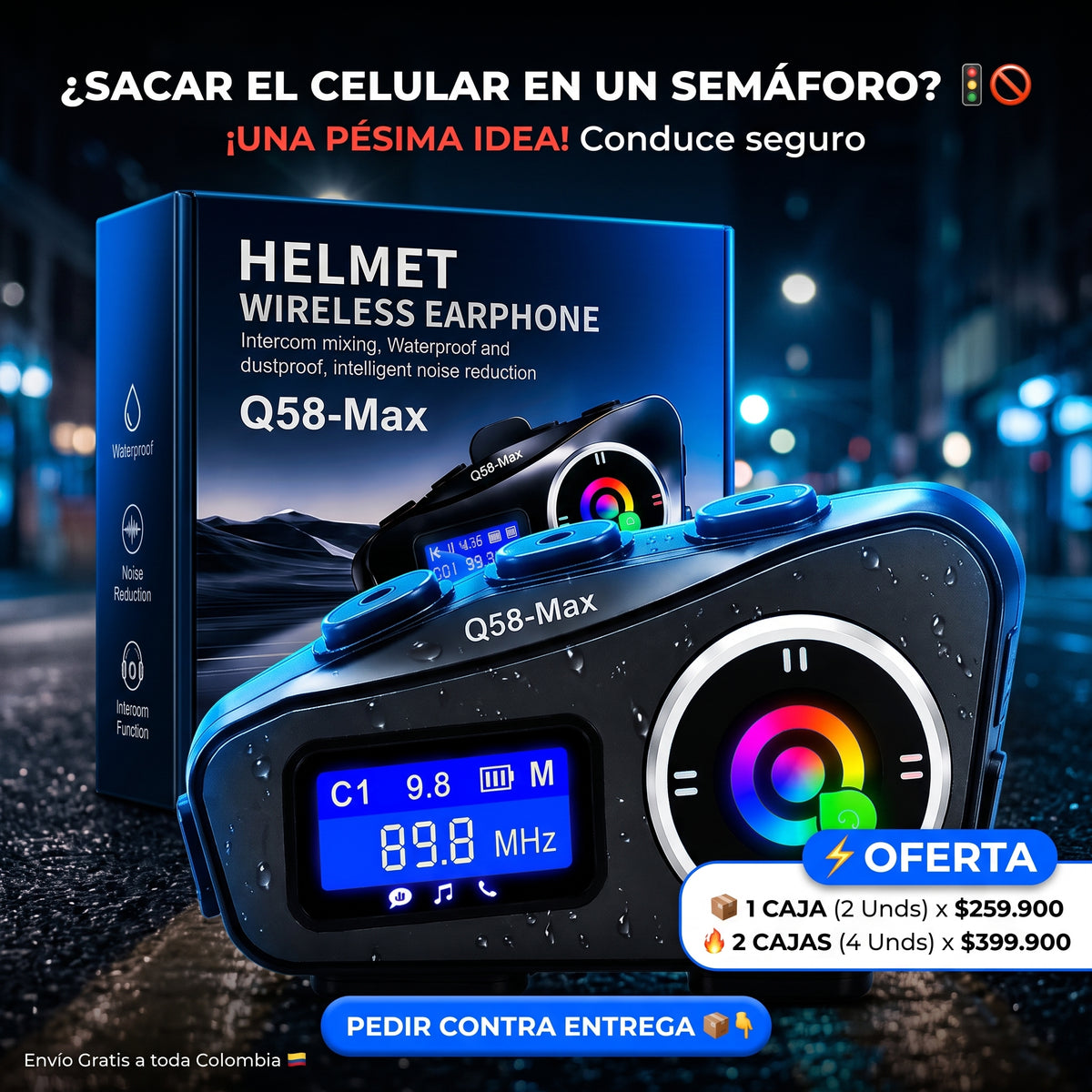 Intercomunicador Motocom Q58