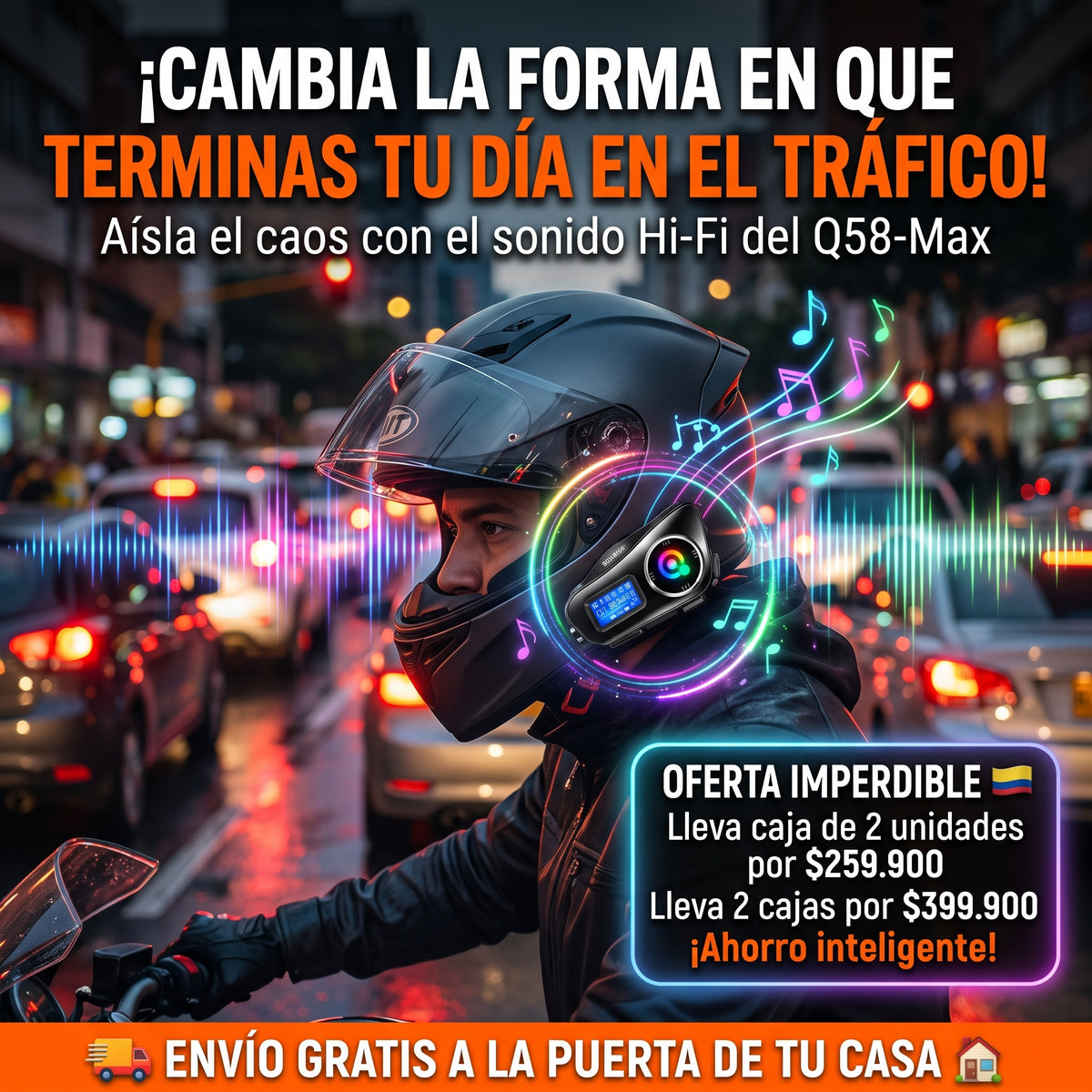 Intercomunicador Motocom Q58